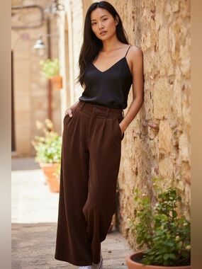 NWT Commense Belted Corduroy High Waist Pants – XS (Structured Fit)